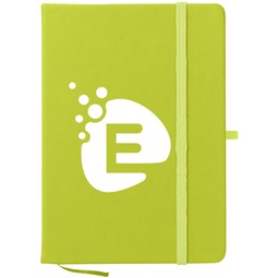Green Soft-Touch Custom Journal Notebook - 5"w x 7"h