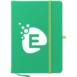 Kelly Green Soft-Touch Custom Journal Notebook - 5"w x 7"h