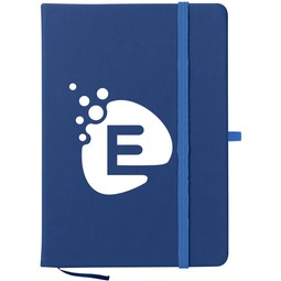 Blue Soft-Touch Custom Journal Notebook - 5"w x 7"h