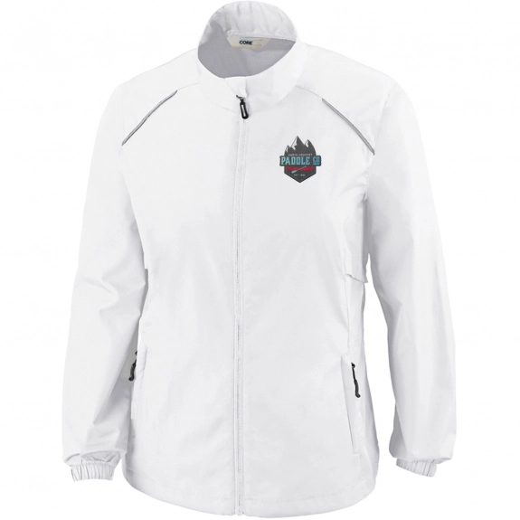 White Core365 Motive Lightweight Custom Jacket