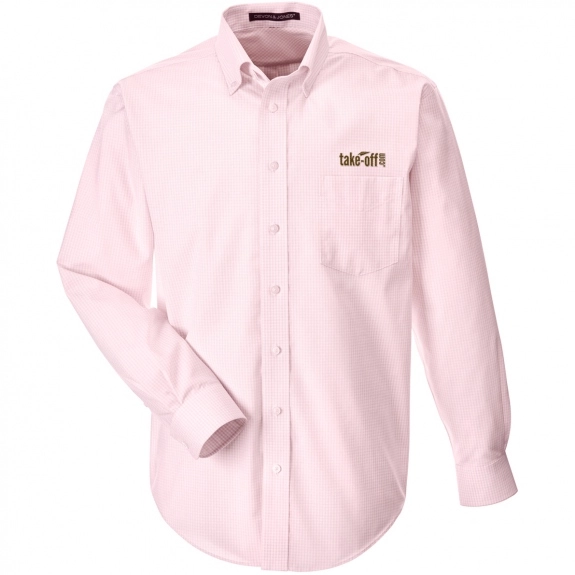 Pink Devon & Jones Button Down Custom Dress Shirts - Men's