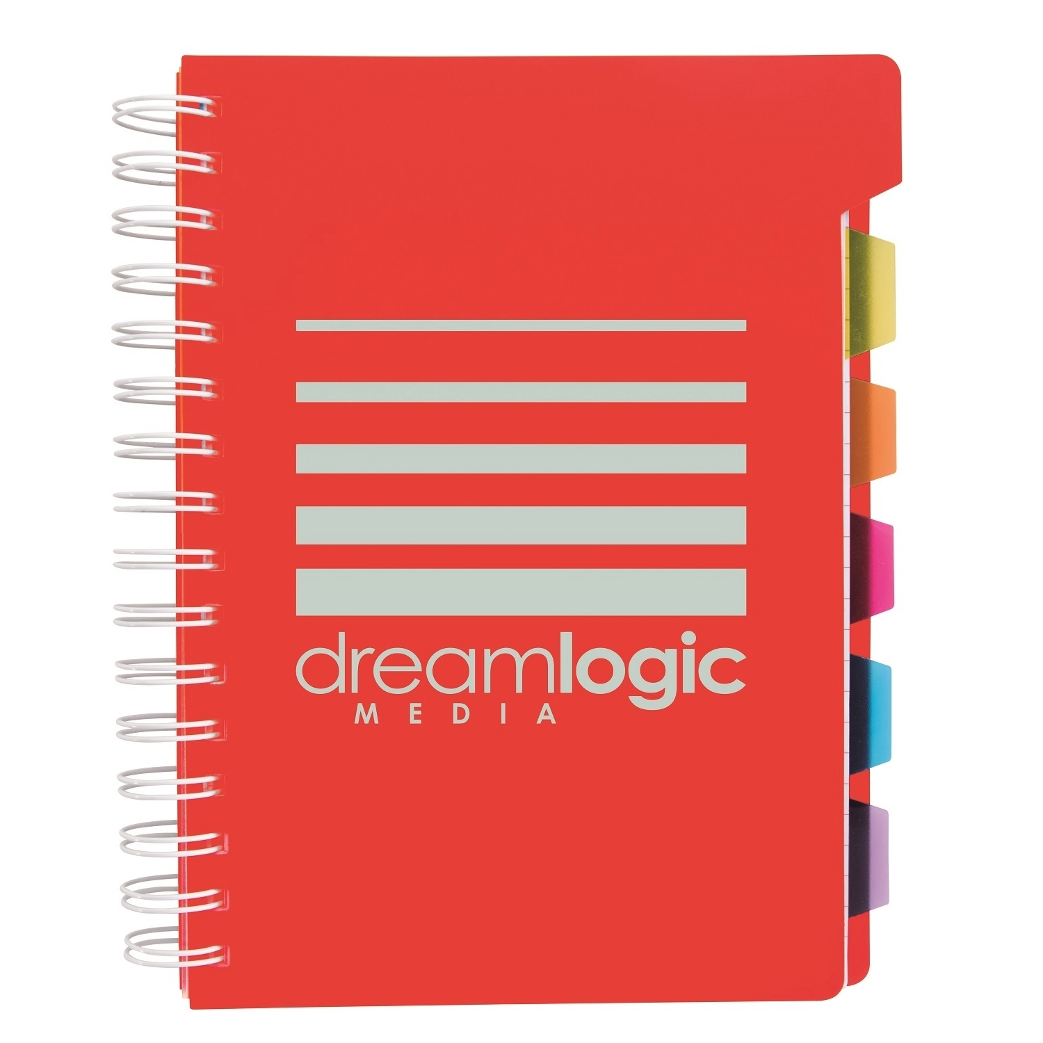 Spiral Custom Notebook w/ Tabs Promotional Notebook ePromos
