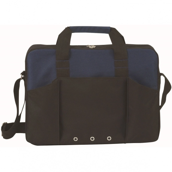 Navy Full Color Atchison Economic Force Custom Briefcase