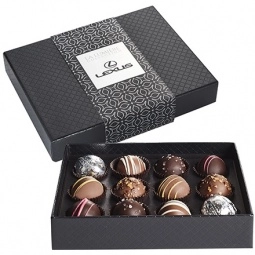 Full Color Belgian Chocolate Signature Truffle Custom Gift Box
