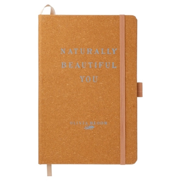 Natural Recycled Leather Bound Custom JournalBook