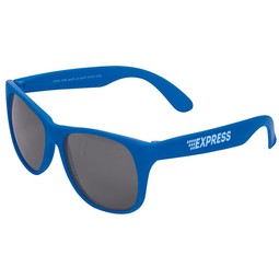 Blue Single-Tone Matte Promotional Sunglasses