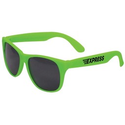 Lime Single-Tone Matte Promotional Sunglasses