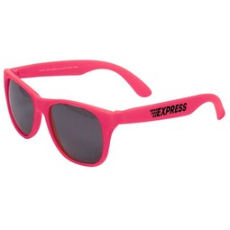 Pink Single-Tone Matte Promotional Sunglasses