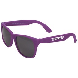 Purple Single-Tone Matte Promotional Sunglasses
