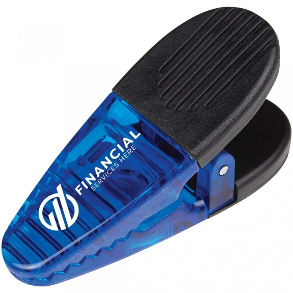 Translucent Blue w/ Black Vibrant Magnetic Custom Clips 