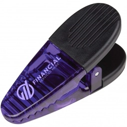 Translucent Purple w/ Black Vibrant Magnetic Custom Clips 
