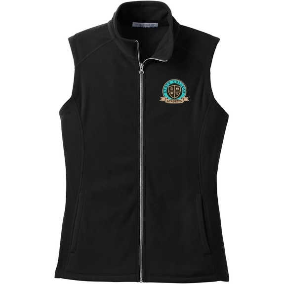 Black Port Authority Microfleece Custom Vest - Women's