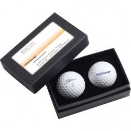 Black Titleist Business Card Box - Pro V1 Promo Golf Balls