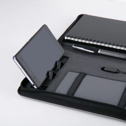 Phone Stand - 2-In-1 Promotional Portfolio & Power Bank - 4000 mAh