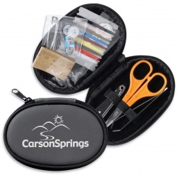Charcoal Deluxe Promotional Travel Sewing & Manicure Kit