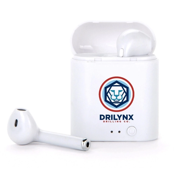 White Full Color Wireless Earbuds