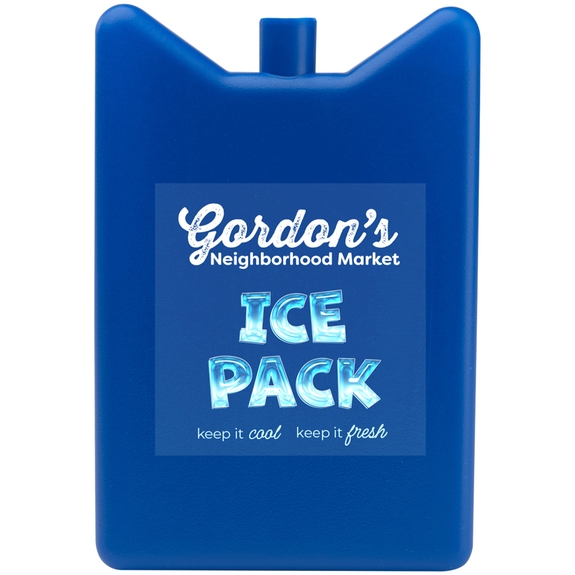 Blue Hard-Sided Custom Logo Ice Pack