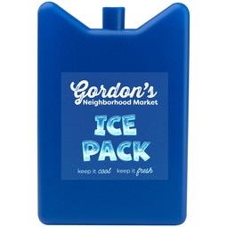 Blue Hard-Sided Custom Logo Ice Pack