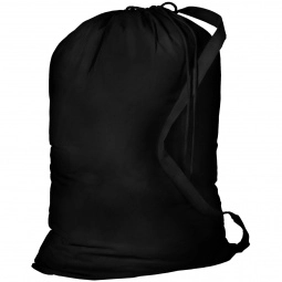 Black Large Cotton Promotional Laundry Bag - 23.75"w x 33.5"h