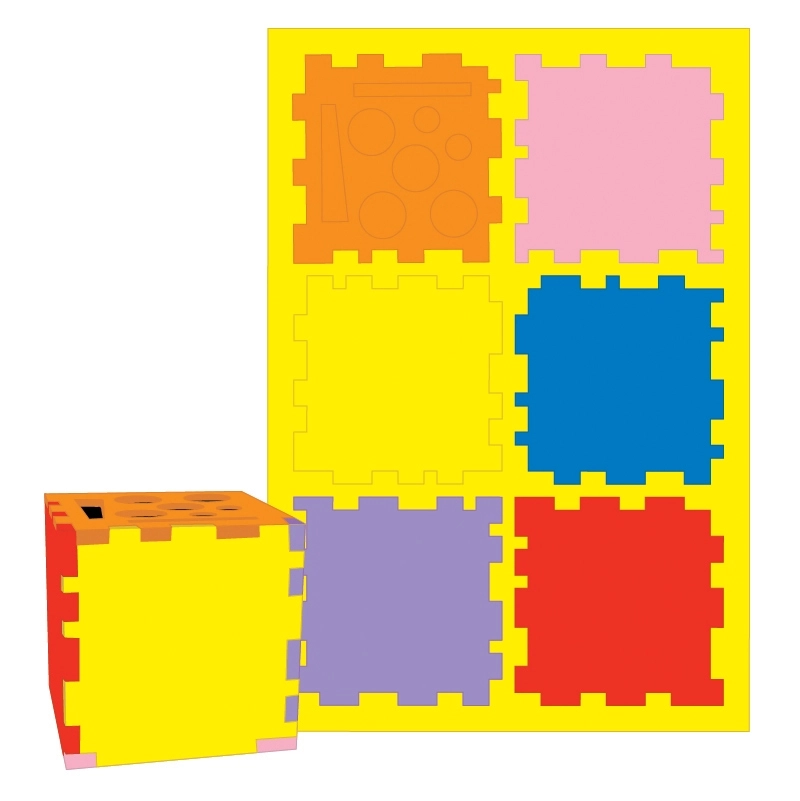 Promo EVA Foam Puzzle Organizer Cube - Mixed Color - 3