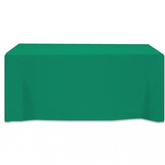 Kelly Green 3-Sided Fitted Custom Table Cover - 6 ft.
