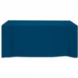 Navy Blue 3-Sided Fitted Custom Table Cover - 6 ft.