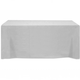 Grey 3-Sided Fitted Custom Table Cover - 6 ft.