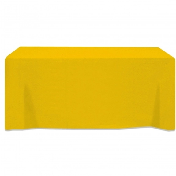 Athletic Gold 3-Sided Fitted Custom Table Cover - 6 ft.