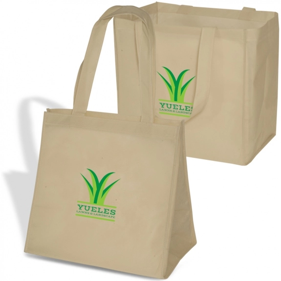 Natural Economy Non-Woven Grocery Promotional Tote Bag