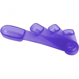 T purple Promotional Swivel Measuring Spoons