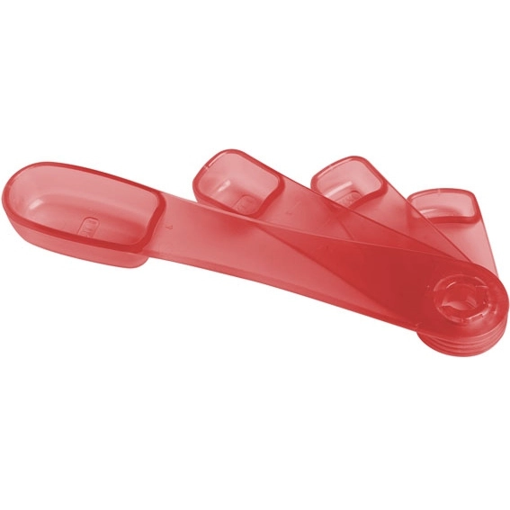 T Red Promotional Swivel Measuring Spoons
