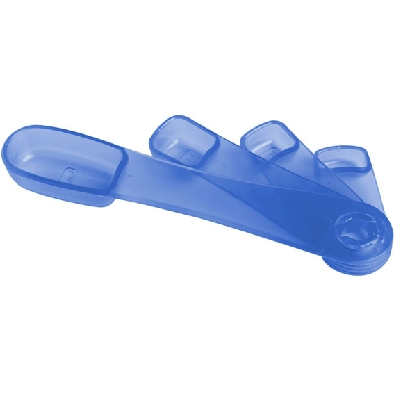 T Blue Promotional Swivel Measuring Spoons