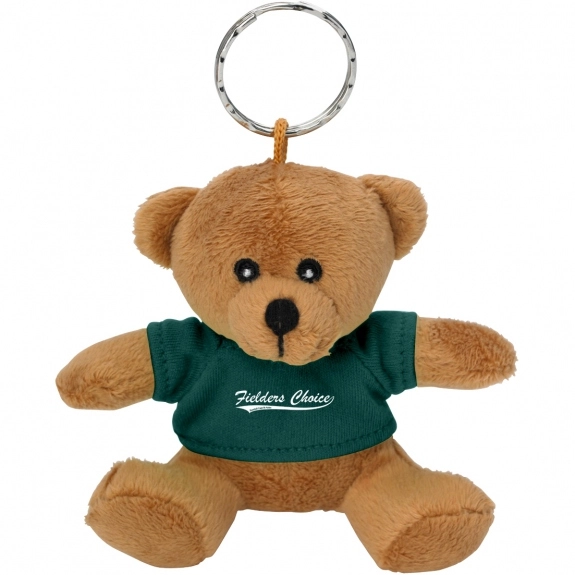 Forest Green Mini Bear Promotional Keychain