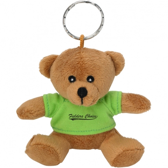 Lime Mini Bear Promotional Keychain