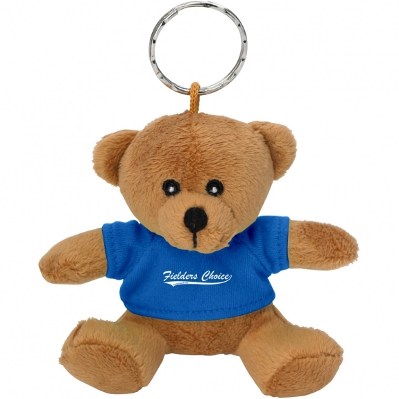 Royal Blue Mini Bear Promotional Keychain