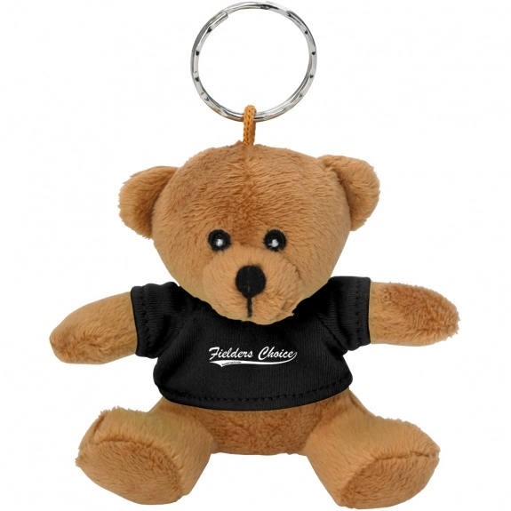 Black Mini Bear Promotional Keychain