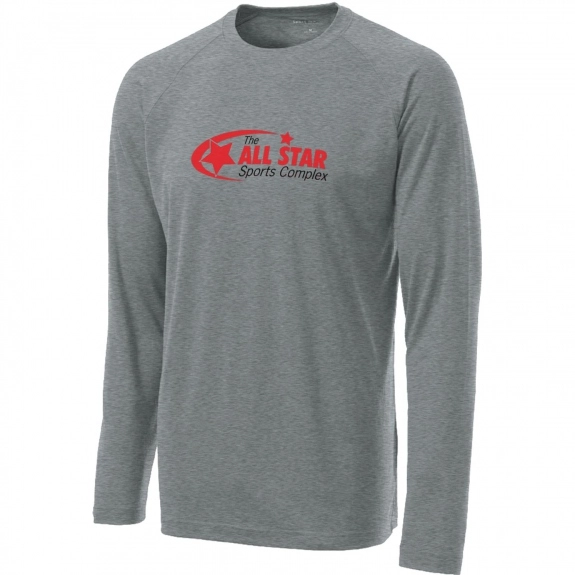 SportTek Long Sleeve Ultimate Performance Logo Shirt