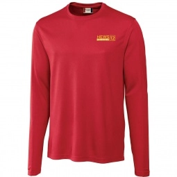 Red Clique Ice Tee Long Sleeve Performance Custom T-Shirts - Men's