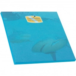 Blue Full Color BIC Custom Sticky Notes on Colored Paper - 50 Sheets