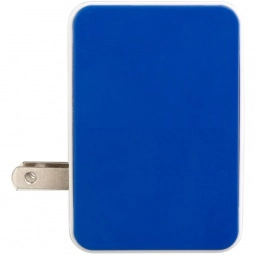 Blue 4-Port Folding USB Custom Wall Charger