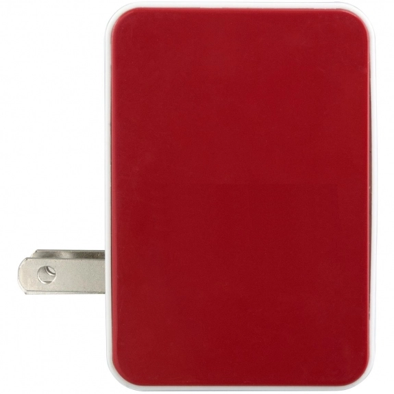 Red 4-Port Folding USB Custom Wall Charger
