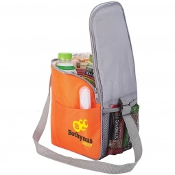 Grey/Orange - Executive Custom Cooler Bag Lunch Set - 12 Can