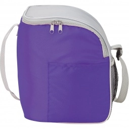 Grey/Purple - Executive Custom Cooler Bag Lunch Set - 12 Can