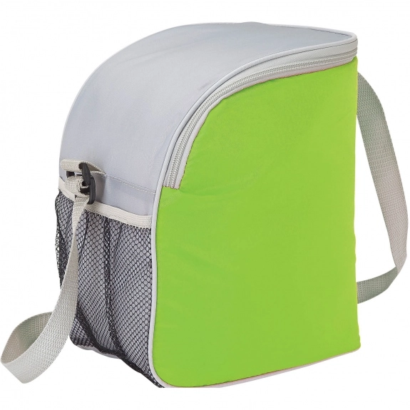 Grey/Lime Green - Executive Custom Cooler Bag Lunch Set - 12 Can