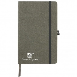 Double Elastic Band Lined Custom Notebook - 5"w x 8.5"h