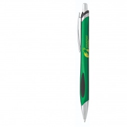 Green Two-Tone Custom Click Pen w/ Grip