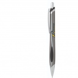 Gunmetal Two-Tone Custom Click Pen w/ Grip
