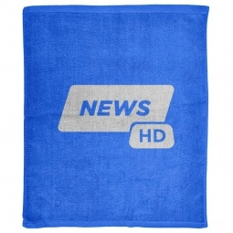 Reflex Blue - Custom Hemmed Cotton Rally Towel with Logo - 15" x 18"