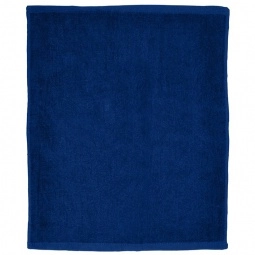 Navy Blue - Custom Hemmed Cotton Rally Towel with Logo - 15" x 18"