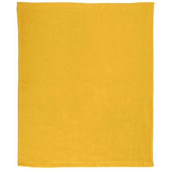 Athletic Gold - Custom Hemmed Cotton Rally Towel with Logo - 15" x 18"